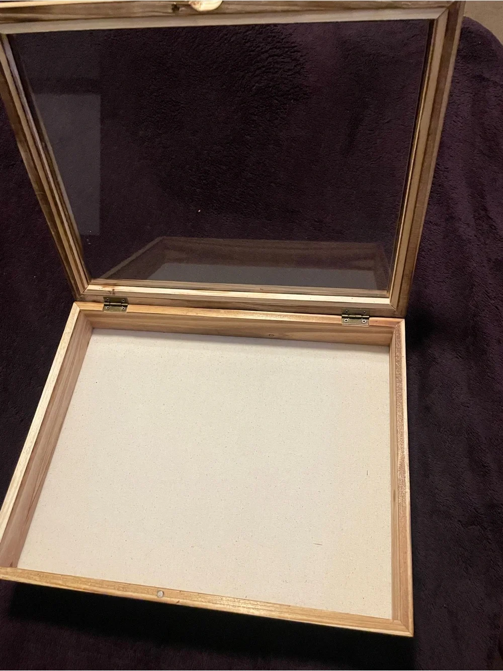 Source Unknown Natural Wood shadow box in Light Brown